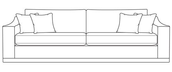 5th Avenue 4 Seater Sofa