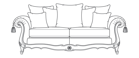 Valentino 3.5 Seater